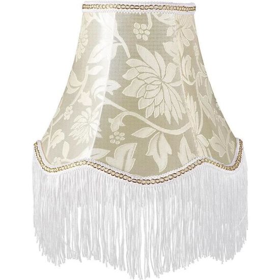 Abat-jour Floral Européen Uonlytech Avec Perles - Élégant Pour Lampe De Table Salon Et Chambre
