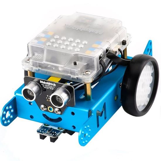 Makeblock mBot Jouet Stem, Robot Programmable Enfants, Robot Éducatif Jouet Contrôlé à Distance avec Fonction Détecter Obstacles Suivez une Ligne