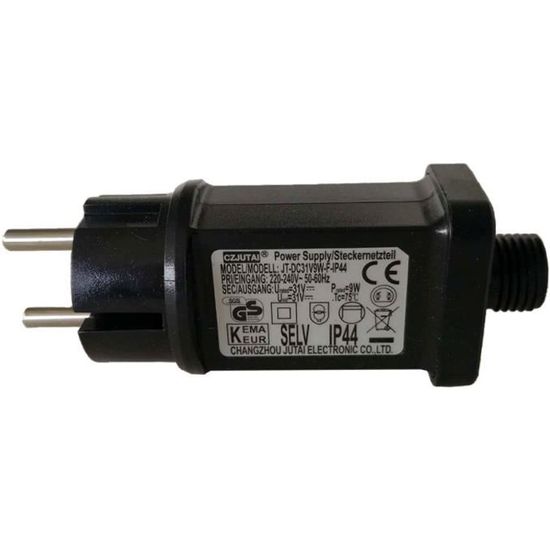Transformateur Guirlande LED SILUMEN 31V 9W IP44 Noir