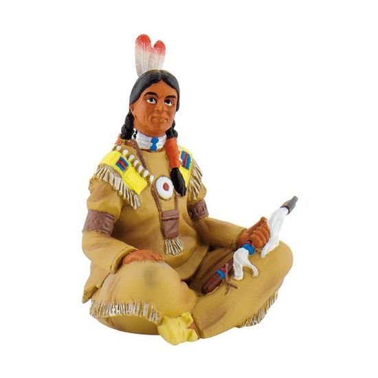 Figurine Indien Avec Lance Bullyland - Jouet Ou Objet De Collection - Neuf - Détail Et Peinture Soignés
