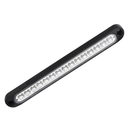 Feu Stop LED Universel 12V-24V, 15 LED, Jaune, Pour Camion, Voiture, Remorque, Camping-car, Tout-terrain - VISSQH