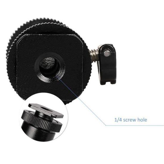 Peysaitr Support Lumière Vélo Rotatif 360° - Pince Pour Guidon, Universel, Accessoire VTT - Fixation Stable Anti-Dérapante