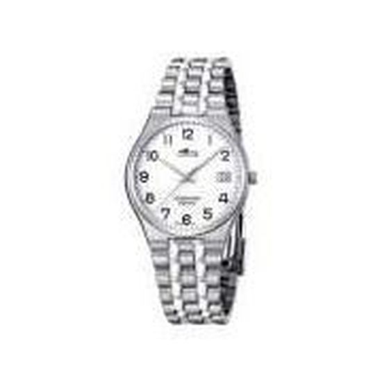 Montre Homme Lotus Quartz 18160/3 - Boîtier Acier 45mm Argent - Cadran Noir - Étanche 50m