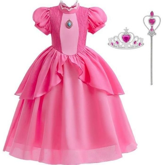 Cape De Princesse Pour Fille En Velours - Pour Déguisement, Carnaval, Fête (Taille M Rose) - 3
