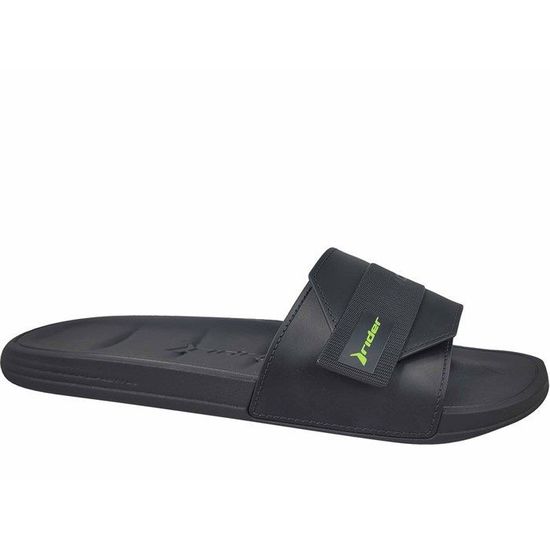 Tongs Rider Drip Slide AD Pour Homme - Noir - Dessus Synthétique, Semelle Confortable - 2