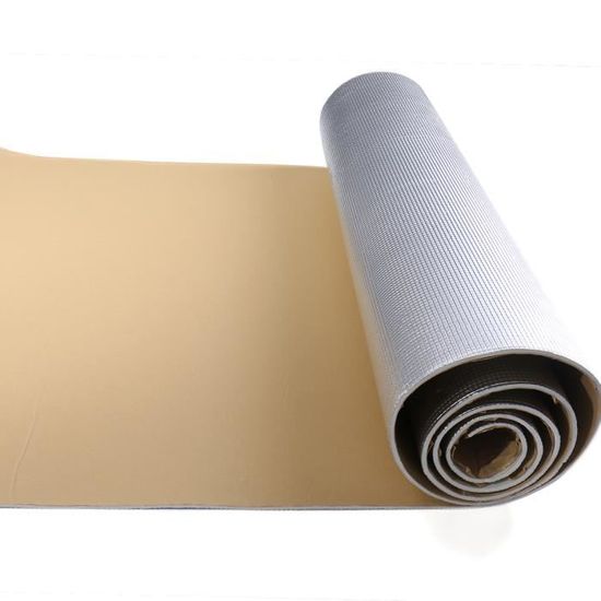 Tapis Isolant Acoustique Pour Voiture 8 Mm - 200x100 Cm - Réduction Du Bruit Et Isolation Thermique - Auto-adhésif, Facile à Installer