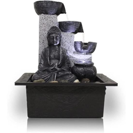 Fontaine De Table Décorative Avec éclairage LED – Décoration Zen Pour Salon Ou Bureau