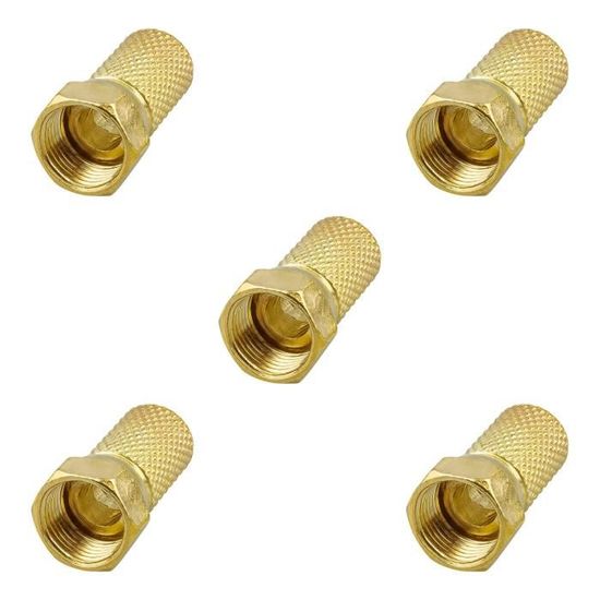Lot De 5 Manchons D'Étanchéité En Caoutchouc Pour Câbles Satellite RG6/RG59 - Protection Fiches F - 7