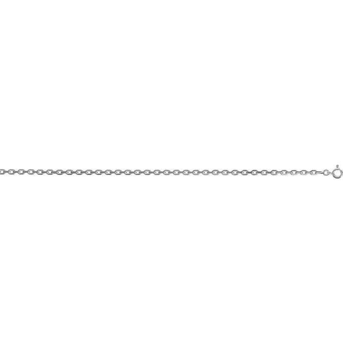 Chaîne En Argent Poinçonné – Maille Forçat – Avec Pendentif Lettre D – Occasion
