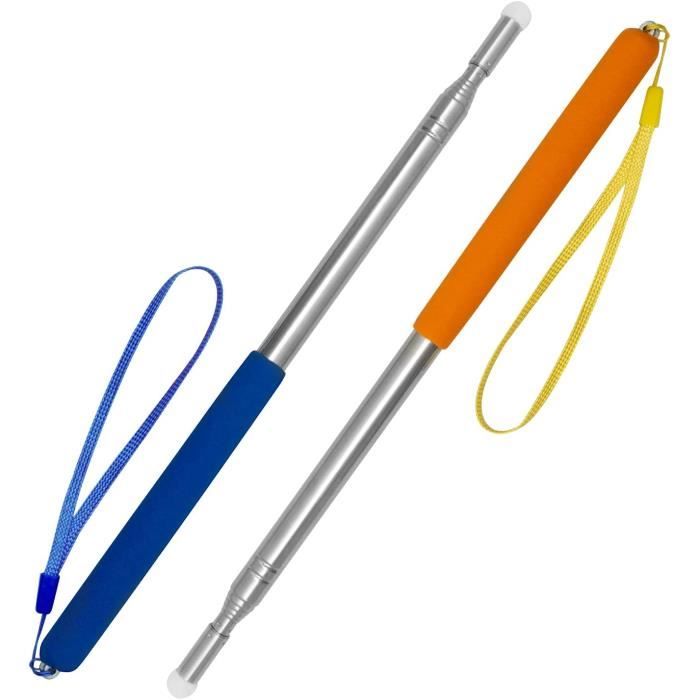 Arceaux De Tente Télescopiques ZHIYUQL - 2 Pièces Acier Inoxydable - Réglables 43-200cm - Pour Bâche Ou Auvent