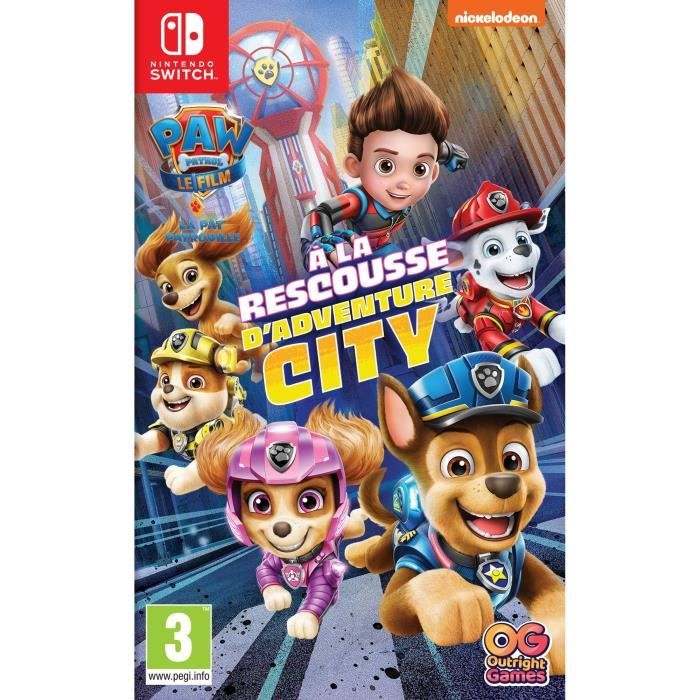 Paw Patrol La Pat Patrouille A La Rescousse D Adventure City Jeu Switch Cdiscount Jeux Video