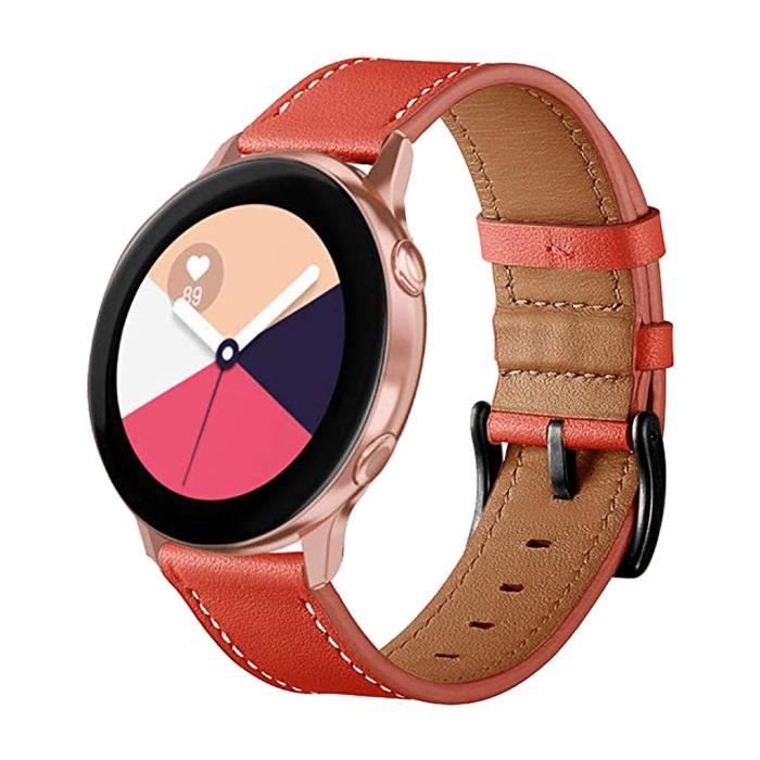 MONTRE OUTDOOR Bracelet de montre de remplacement en cuir pour Samsung Galaxy Watch active 20mm bg1425 SDF1425