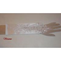 mitaine dentelle et satin blanche n°6