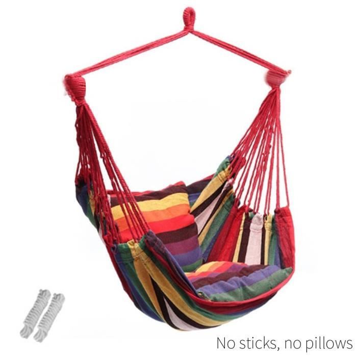 5 couleurs forte chaise hamac chaise balançoire hamac suspendu coloré en tissu TENTE DE CAMPING