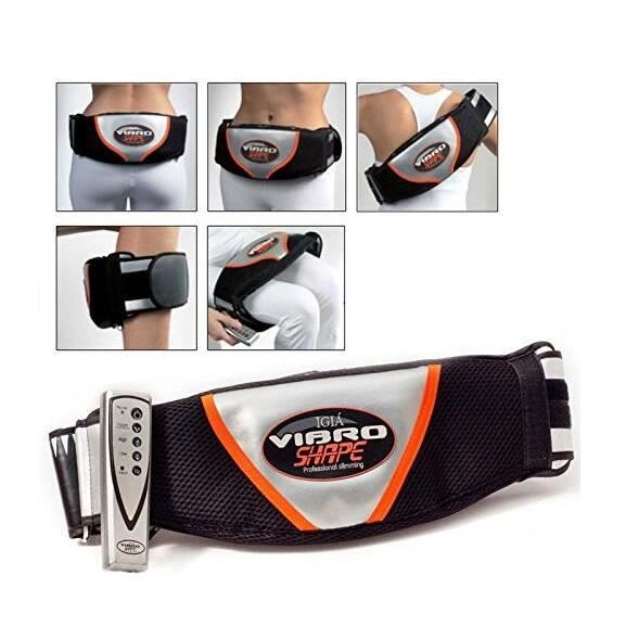 Ceinture de massage Vibro Forme convenant pour Ventre, Jambes, Haut de cuisse Noir