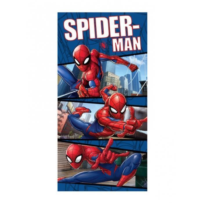 Spiderman Bleu Serviette de Plage