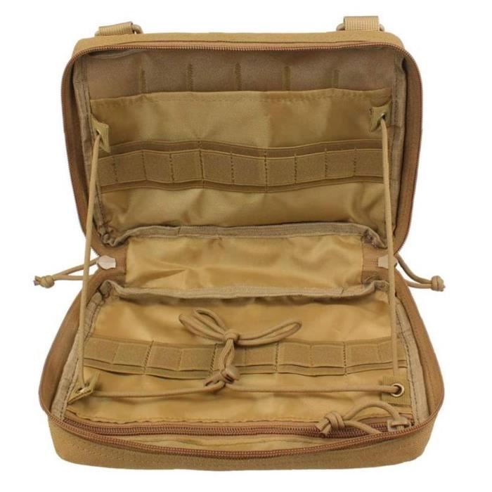 Utilitaire Sac Attachment Camping Pouches extérieur sac de rangement Shell Desigh randonnée Sacs de ceinture kaki
