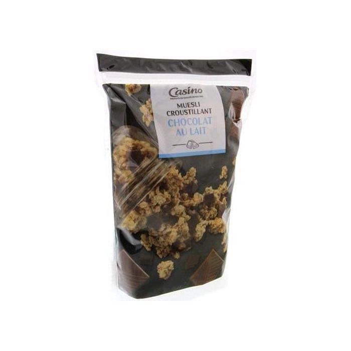 CASINO Muesli croustillant au Chocolat au lait - 500 g
