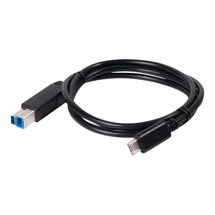 Club 3D Câble USB USB-C (M) pour USB Type B (M) USB 3.1 Gen 2 30 V 3 A 1 m