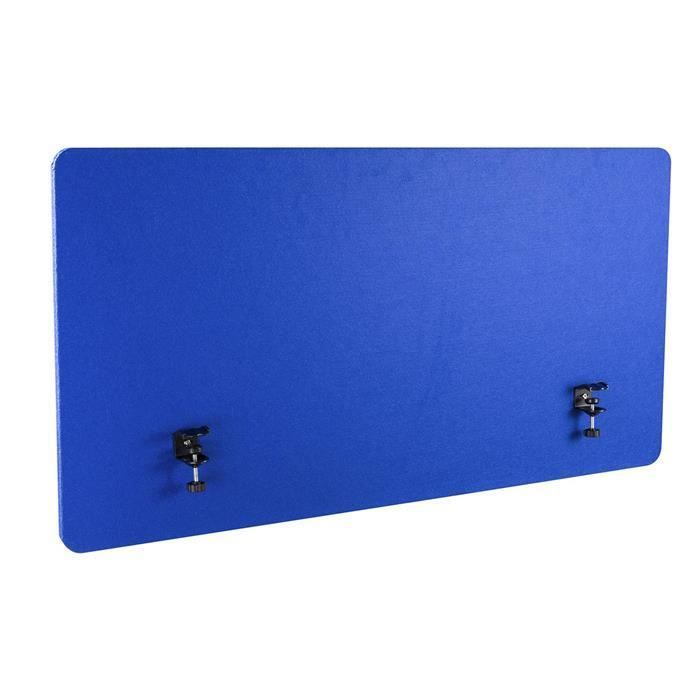 Ecran de séparation de Bureau, 160 x 60 cm, Bleu