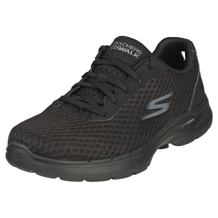 Baskets Skechers GO WALK 6 ICONIC VISION 124514-BBK - Femme - Noir - 38 EU