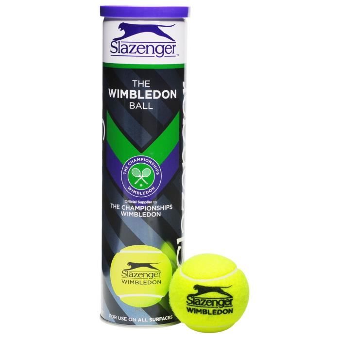 Slazenger Wimbledon Balles De Tennis Jaune