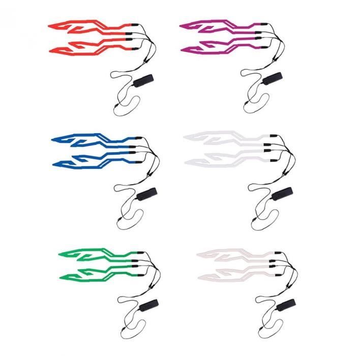 Casque Stickers réfléchissants LED Night Casque de lumière Casque de lumière EL Cold Light 3 Mode Casque LED Lumière avec accessoire