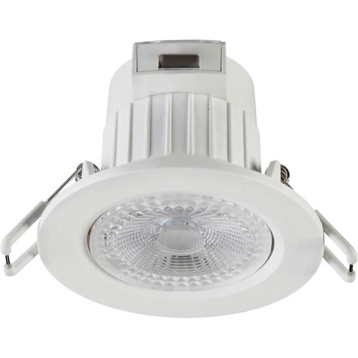 Spot encastrable dimmable IP20 400lm 3000k blanc froid