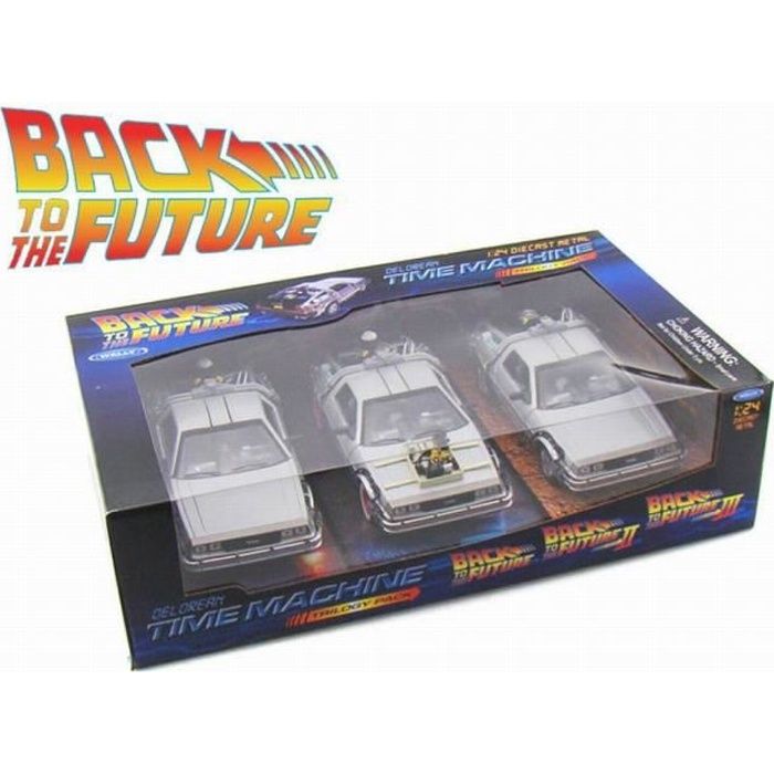 Pack Trilogie DELOREAN RETOUR VERS LE FUTUR I II et III au 1-24