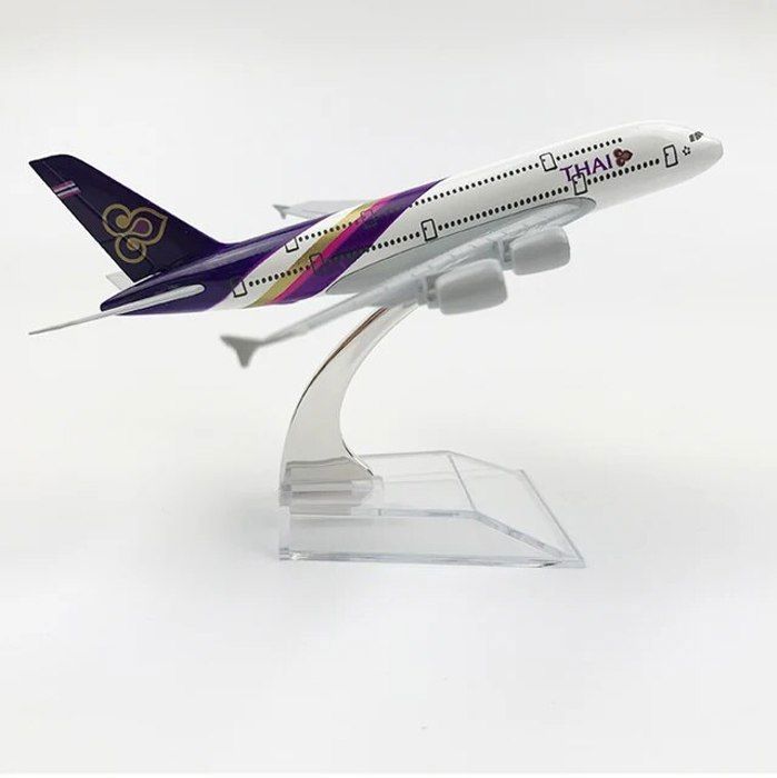 Thaïlande A380)Modèle d'avion Concorde Air France 1/400 - 1976, avion de ligne en alliage moulé