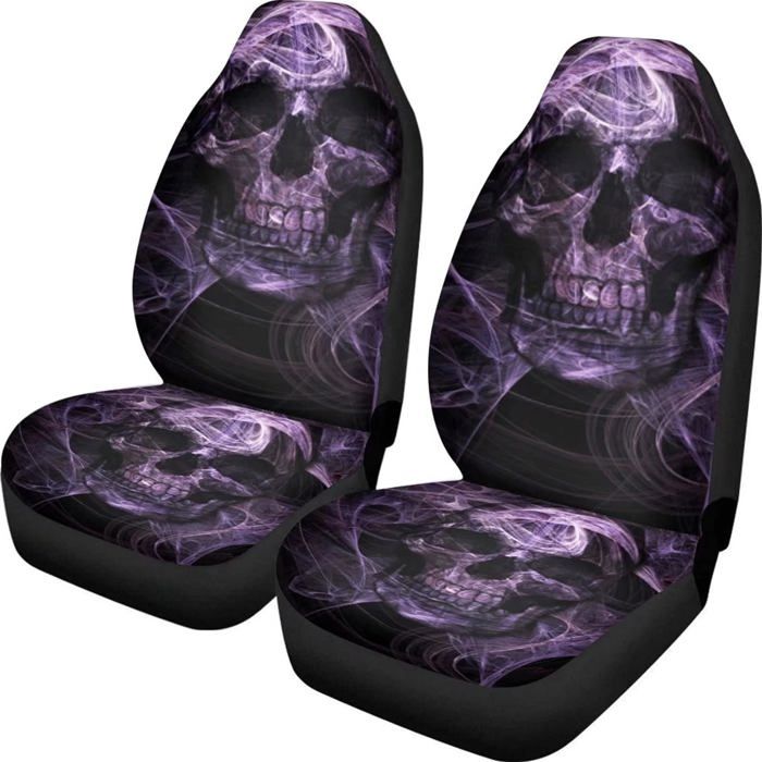 Lot De 2 Housse Siège Voiture Universelle Extensible Motif Yeux Verts - Protection Confort