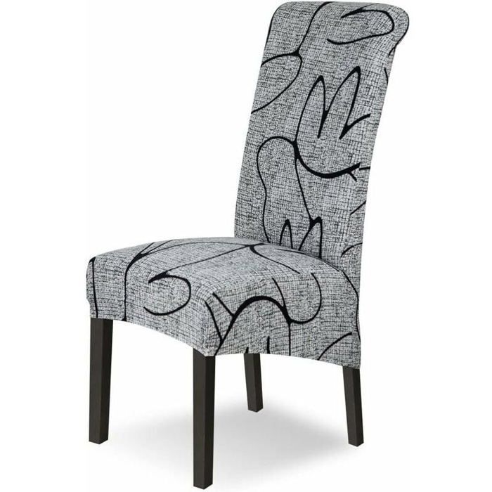 Housses Chaises Extensibles Lot de 4 Amovibles & Lavables Salle à Manger & Hôtel