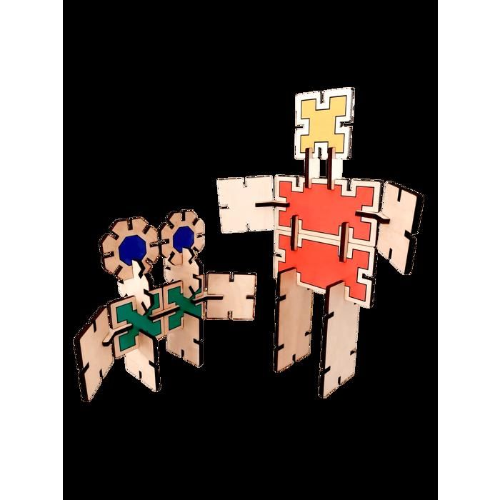 Blocs de construction en bois pour enfants - Ensemble de base ...