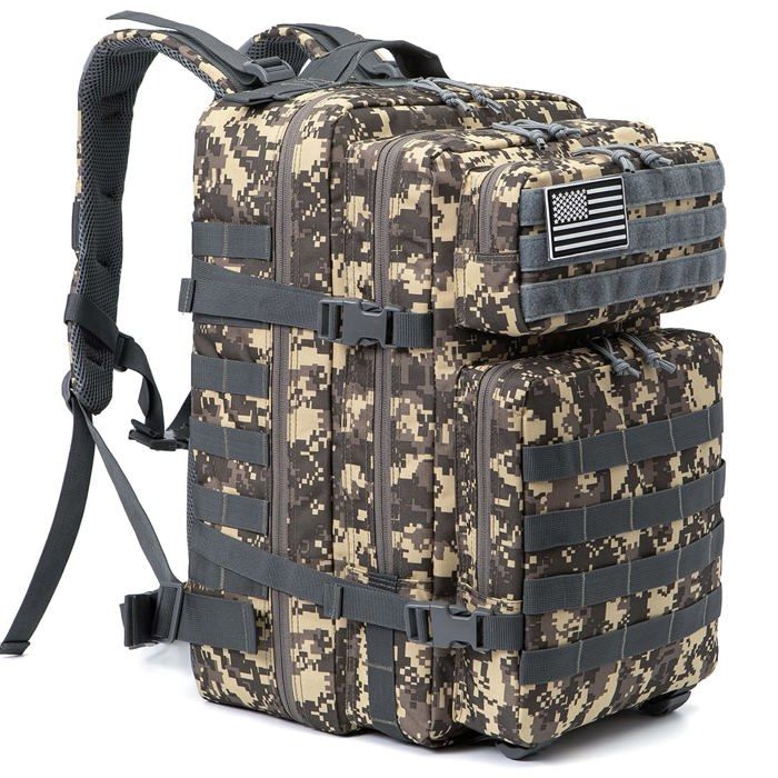 Sac à dos Tactique Militaire - Maavoki - 45L - Polyvalent Imperméable - Ergonomique - Acu