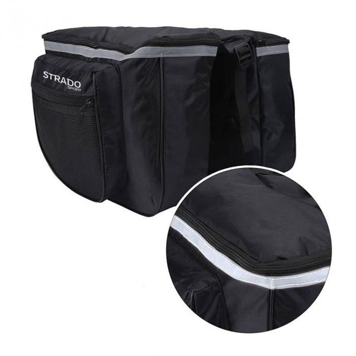 Sacoche de vélo double Strado pour coffre 25 L (noire)