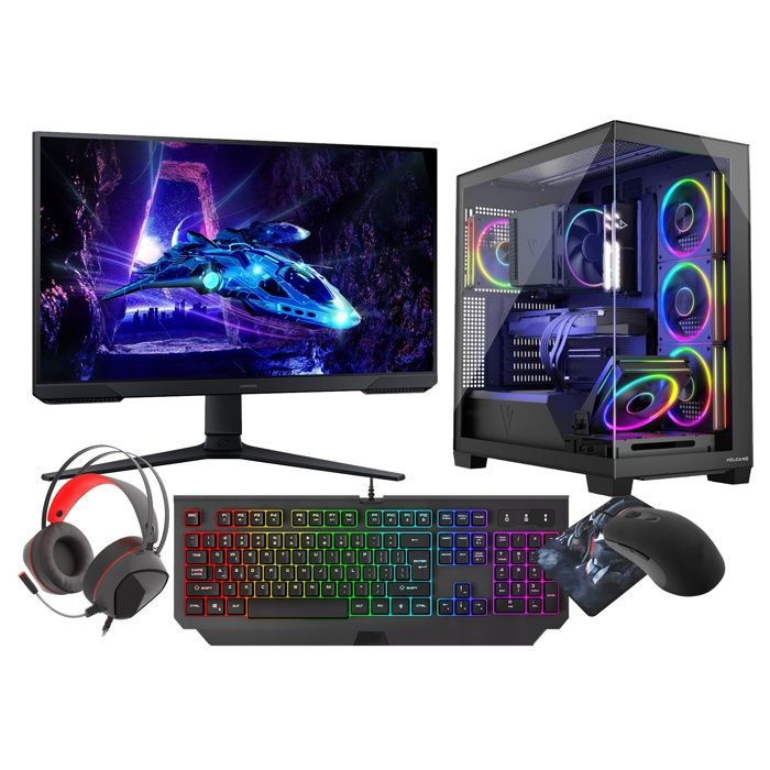 VIST Stellar PC Gaming Ryzen 7 5700X - RAM 32Go - RTX 5060 - SSD 1To M.2 - WIFI - LCD 24 180Hz - Windows 11 Pro