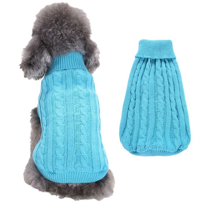 Comparer les prix de Pull pour animaux de compagnie Vêtements pour chiens de couleur unie Vêtements dhiver chauds pour animaux de compagnie