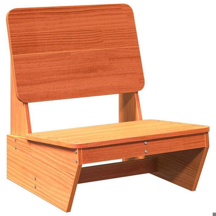 CHIC Chaise de jardin cire marron 60x64x70 5 cm bois de pin massif - 60x64x70 5 cm 373616 S11