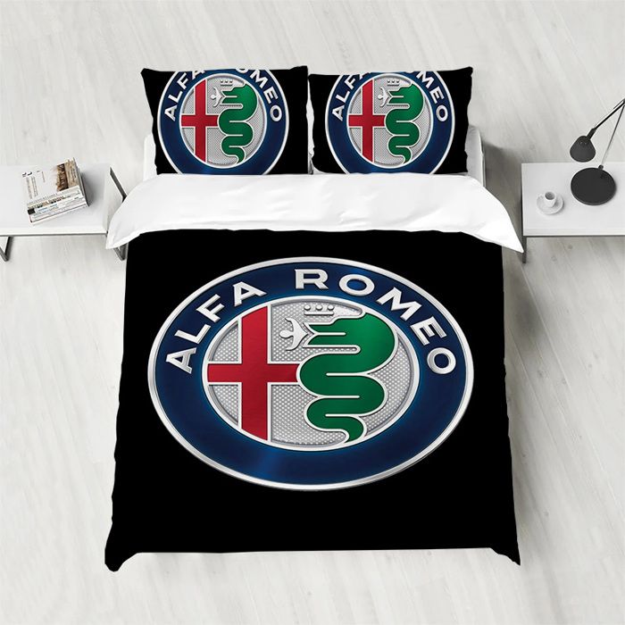 ZBT002325 Parure de lit Alfa Romeo pour lit simple ensemble de draps housse de couette draps-housses linge de maison 220X240CM