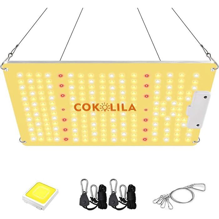 Lampe de Croissance 1000W Lampe Horticole LED Dimmable avec Spectre Complet 222 LEDs (SMD 1000w Dimmable (24x30cm)