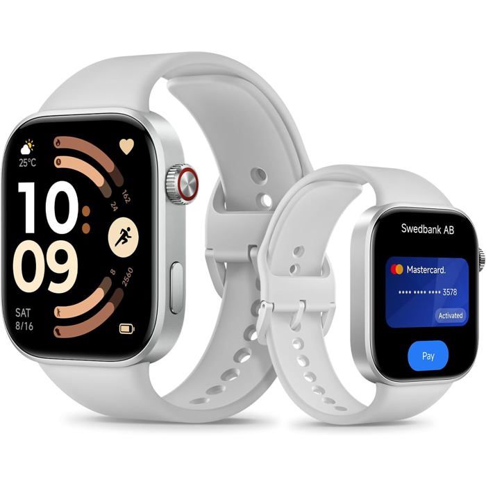 Redmi Watch 6 NFC Montre Connectée AMOLED 2 07 GPS 150+ Sports 24 Jours d’Autonomie 5 ATM Gris