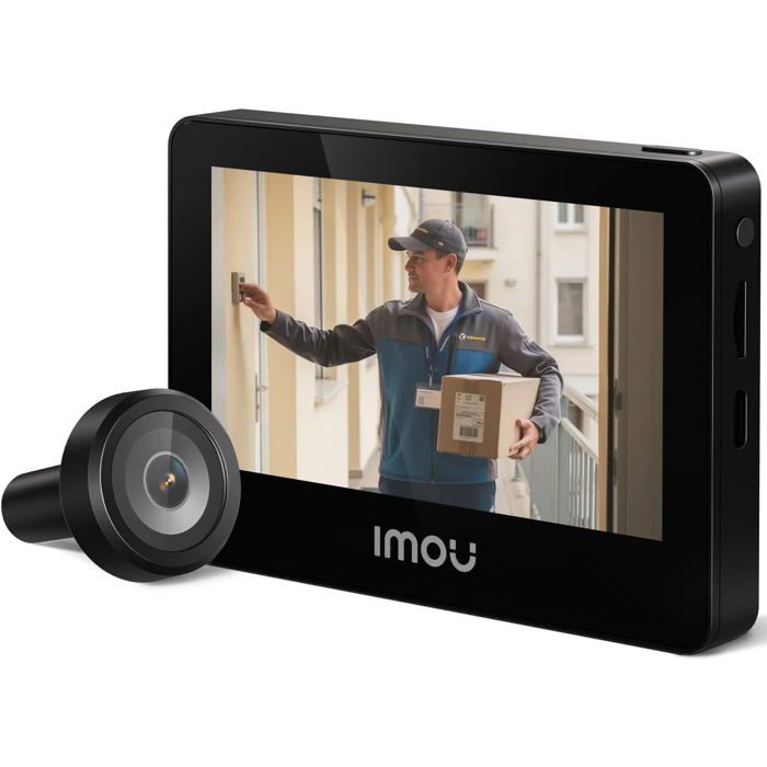 VD1 Judas Numérique 3K(5MP) avec Écran Couleur 43 Judas de Porte Camera Surveillance WiFi 24/5Ghz Champ de Vision 149°
