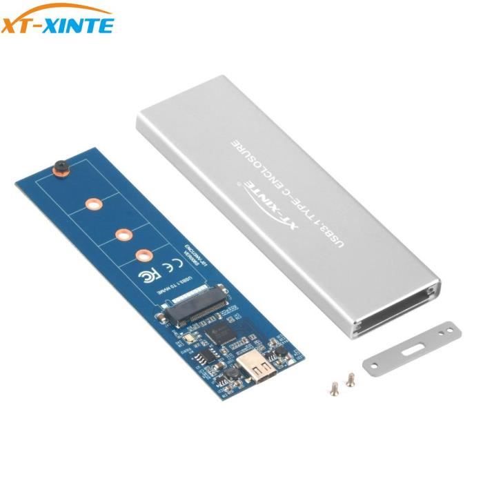 KALEA-INFORMATIQUE Boîtier USB 3.2 Gen 2x2 20Gbps Pour SSD NVMe Mac 12+16 Points Aluminium Brossé