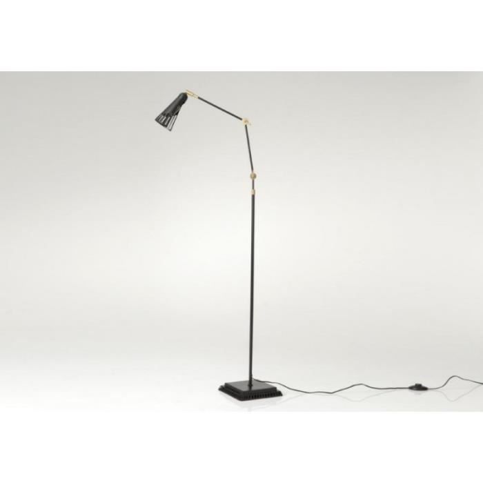 Lampe Liseuse Moderne Noire Stella H 170 Cm Noir Achat Vente