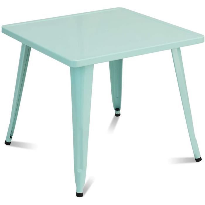 Table Basse Carree Pour Enfant En Acier Table Avec Coins Arrondis