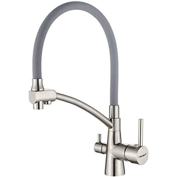 Ibergrif de Cuisine avec Bec Flexible, Mitigeur d'évier 3