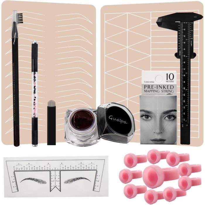 Kit Maquillage Halloween 8 Pièces - Tatouages Clown, Peinture Visage Rouge/bleu/blanc, Peignes à Craie Cheveux