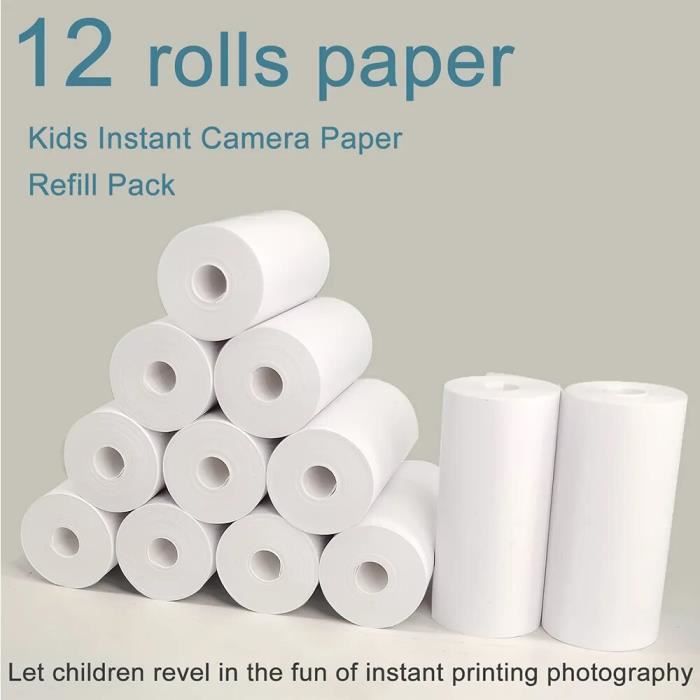 Appareil Photo Impression Instantanée Enfants Rouleau Papier Thermique  Vidéo 