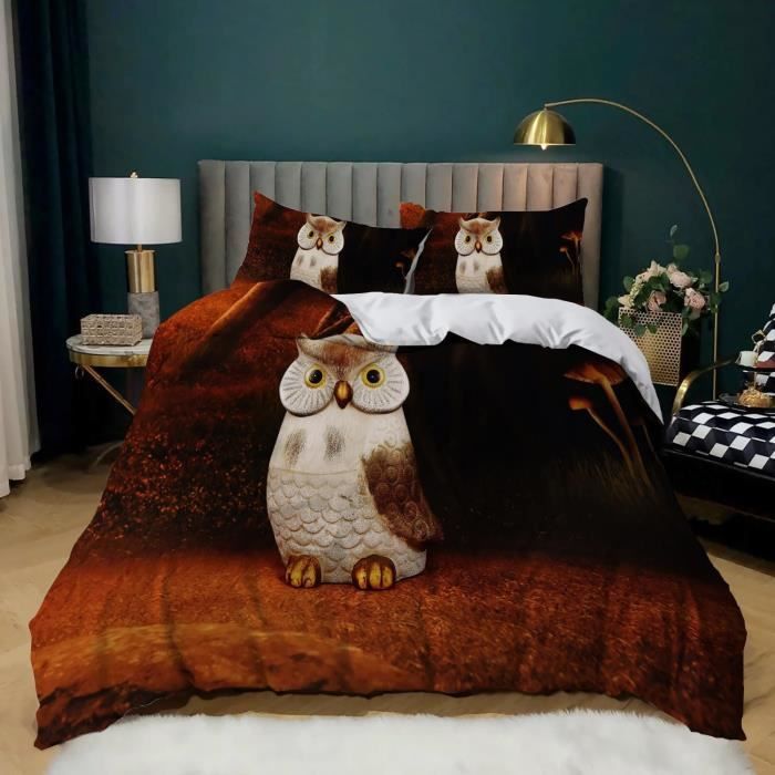 Housse De Couette 200x200 Cm Tigre + 2 Taies - Polycoton Doux, Imprimé 3D, Anti-frottis - 5