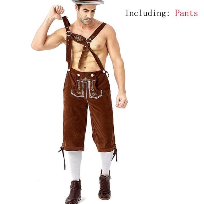 Pantalon marron M Costume d Oktoberfest de Carnaval pour Homme